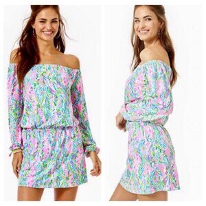 Lilly Pulitzer Women’s Lana Skort Romper Size Medium Unicorn of the Sea Beach